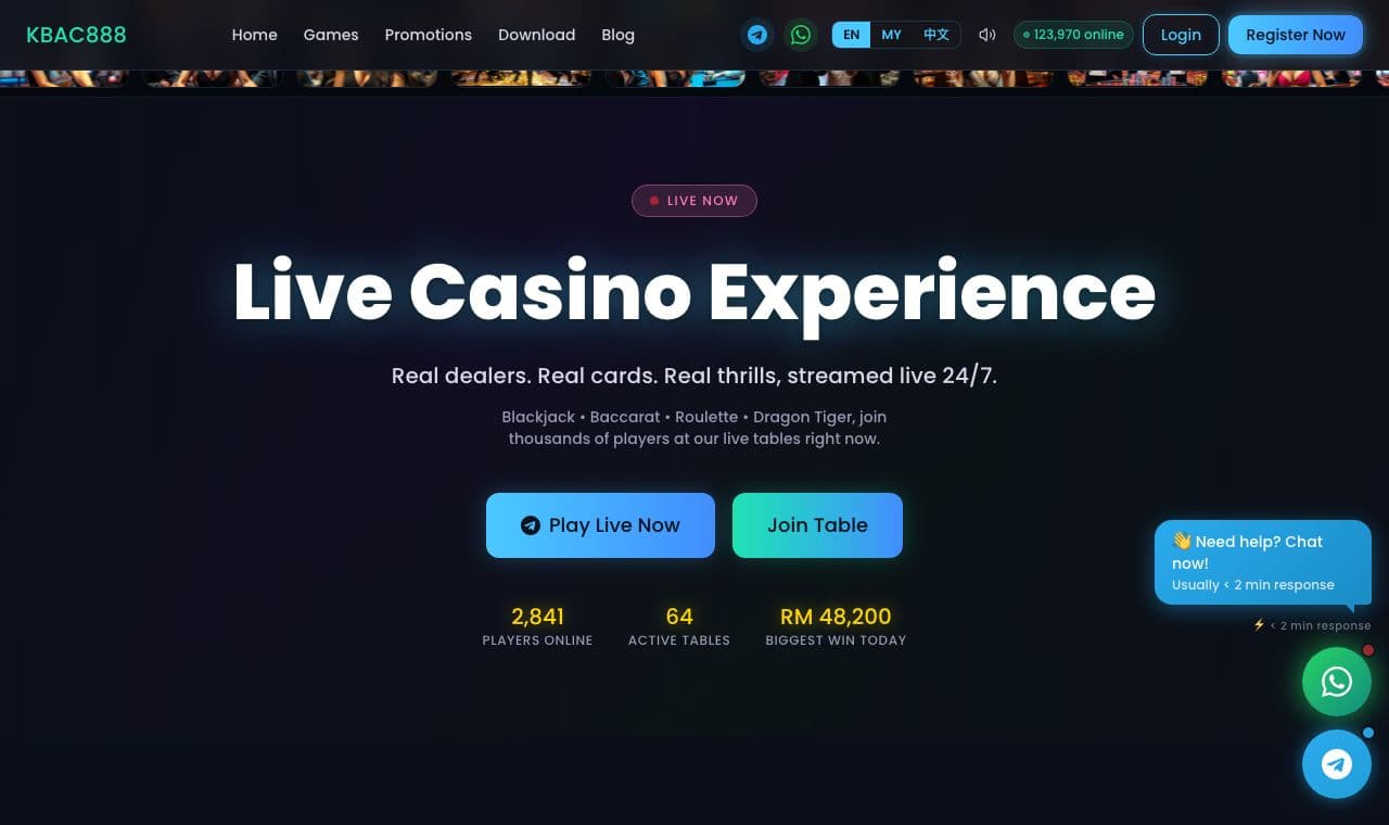 Live Casino on KBAC888